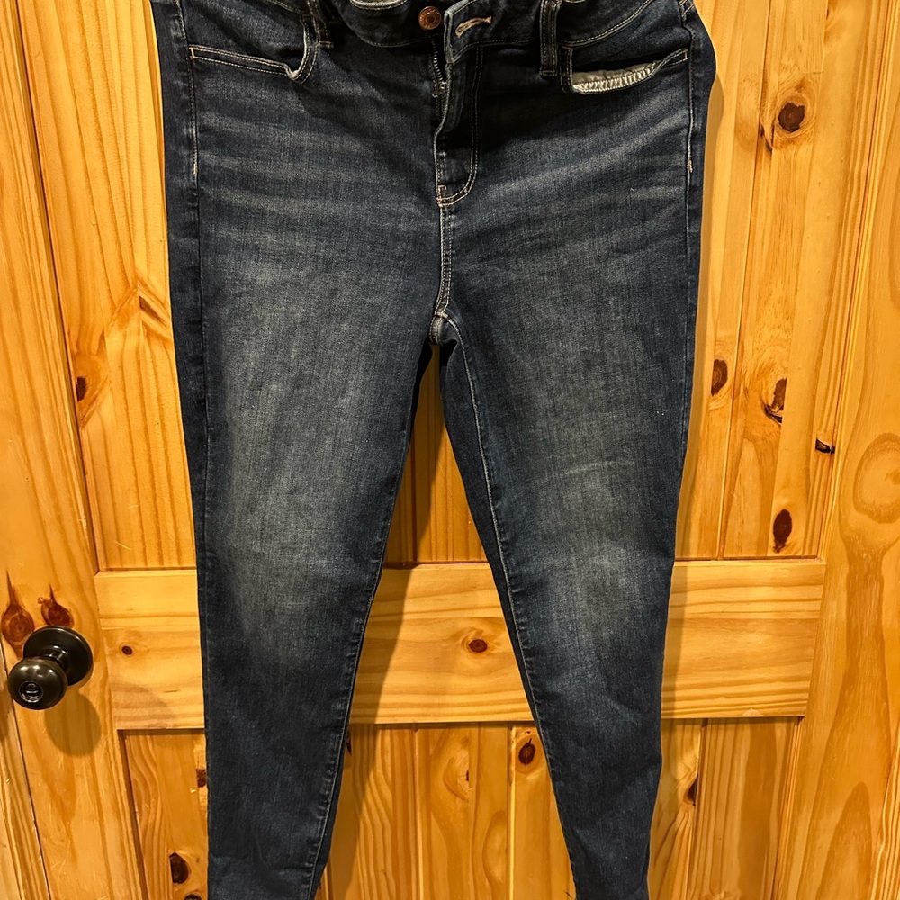 American Eagle Outfitters Dark Blue Skinny Jeans